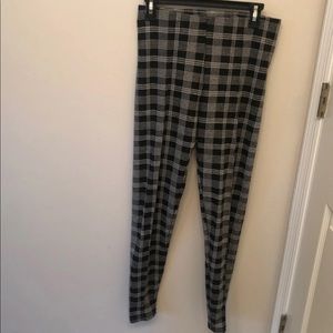 Plaid leggings